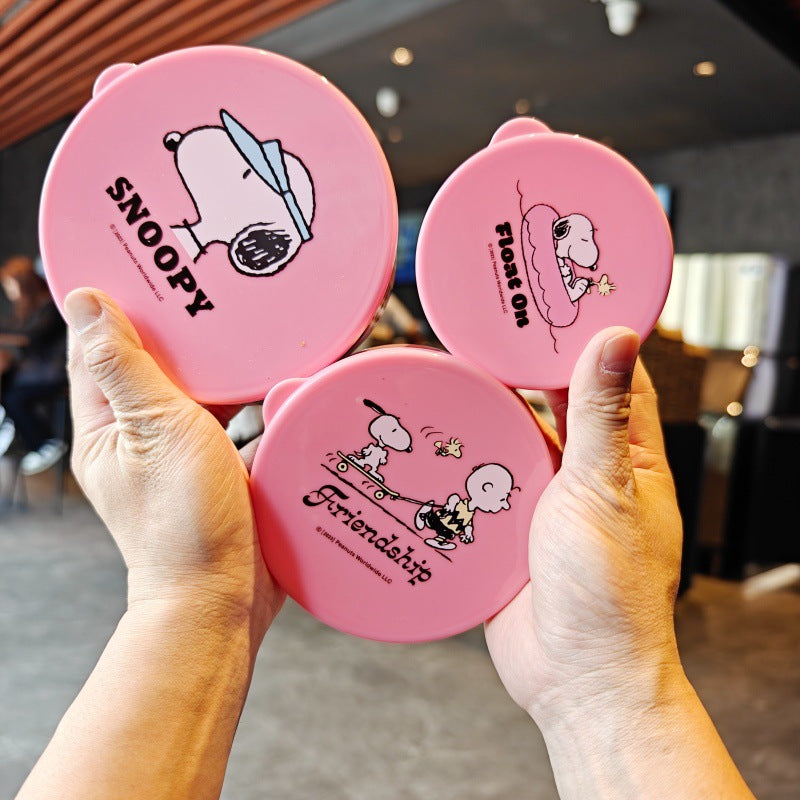Cute Snoopy Round Fresh-Keeping Box Set