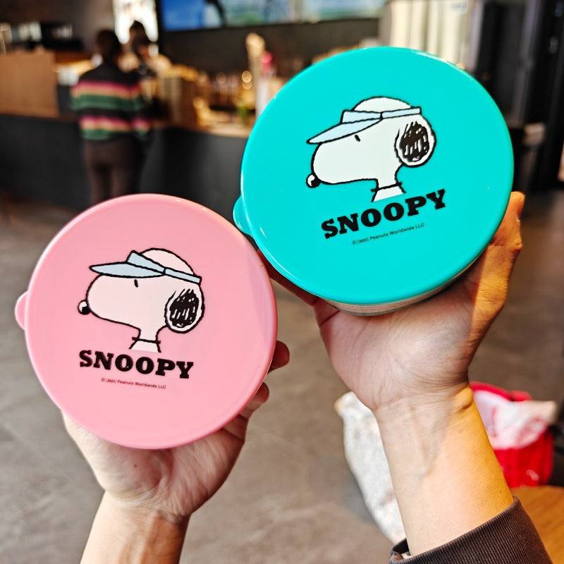 Cute Snoopy Round Fresh-Keeping Box Set