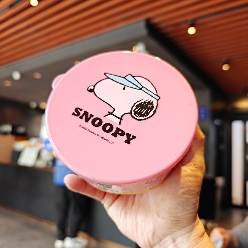 Cute Snoopy Round Fresh-Keeping Box Set